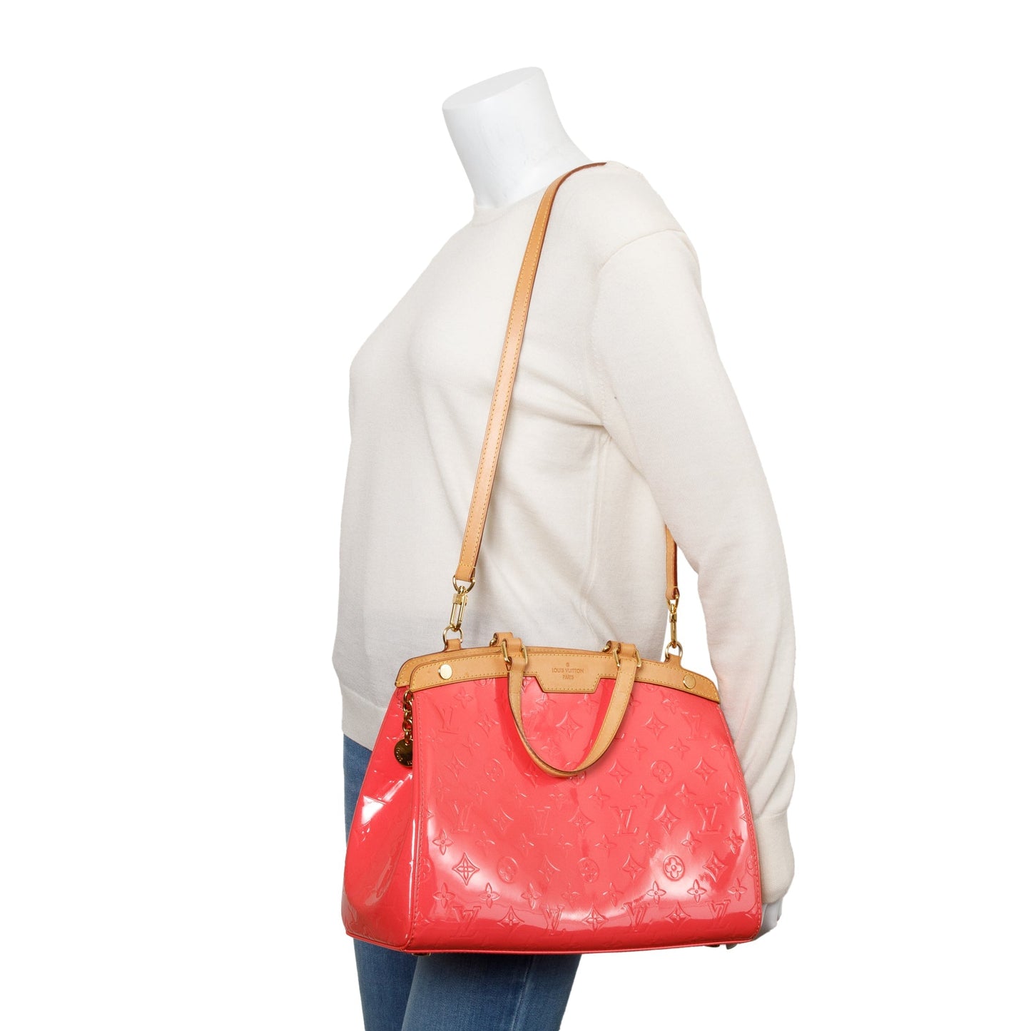Louis Vuitton Pink Monogram Vernis Brea MM