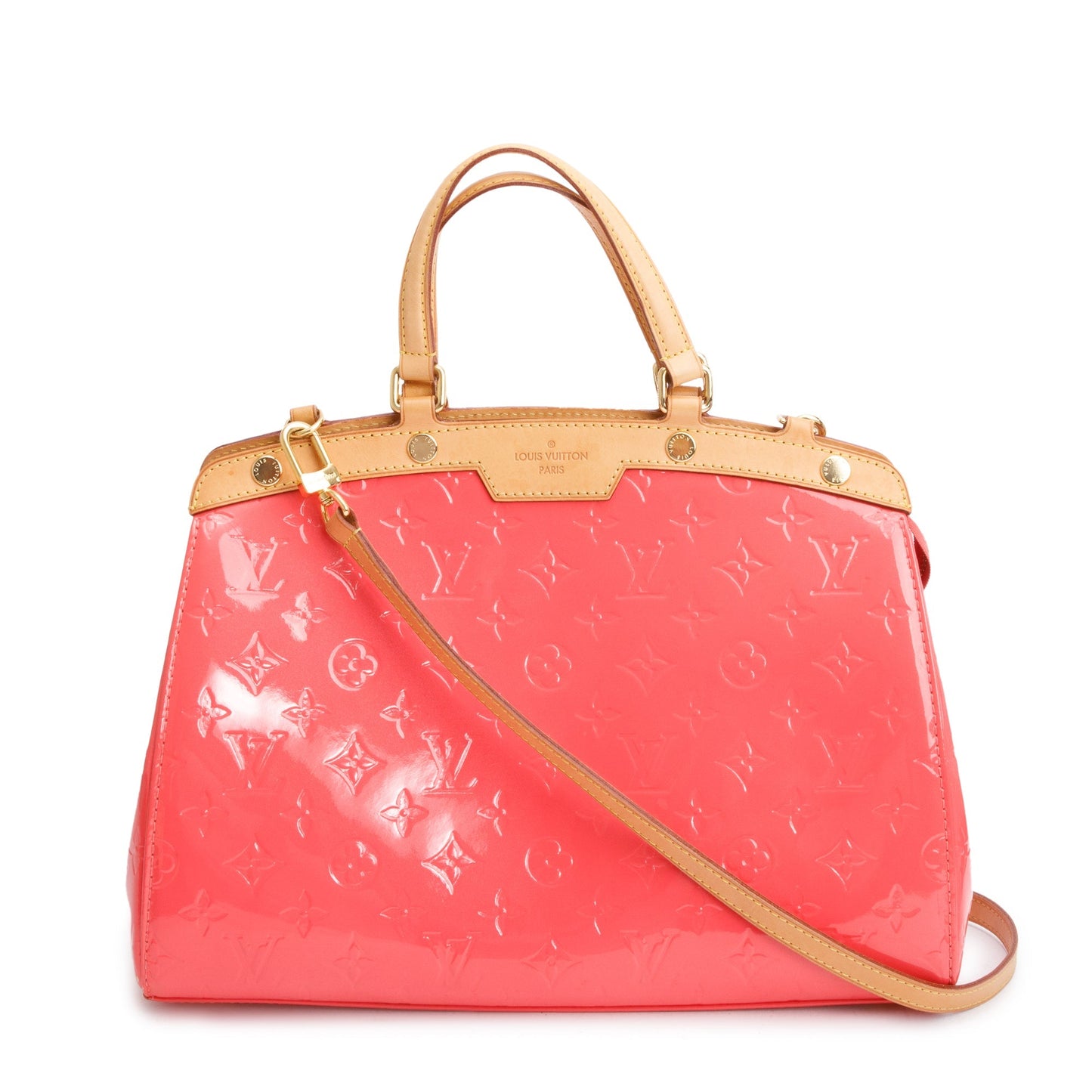Louis Vuitton Pink Monogram Vernis Brea MM