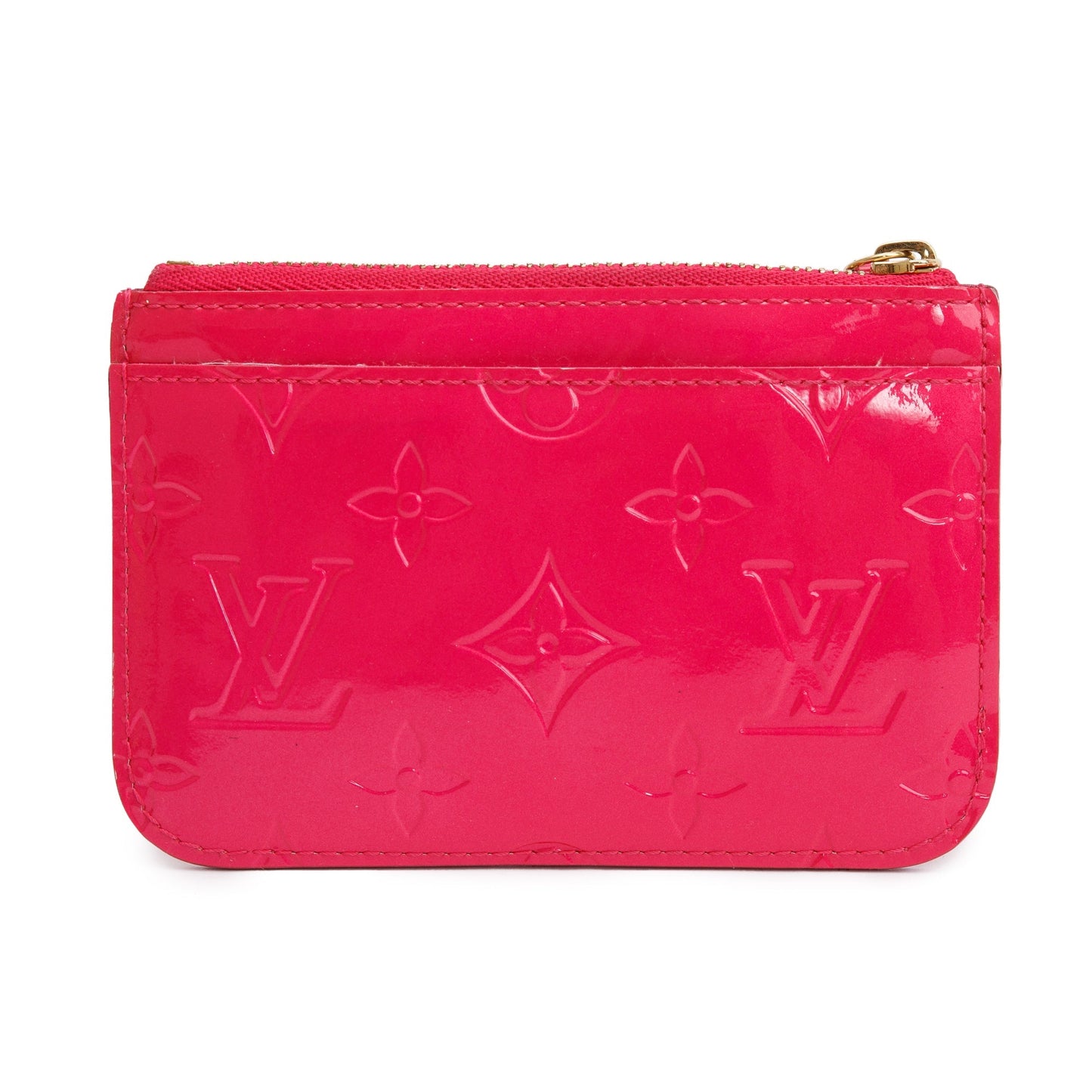 Louis Vuitton Pink Monogram Vernis Leather Key Pouch
