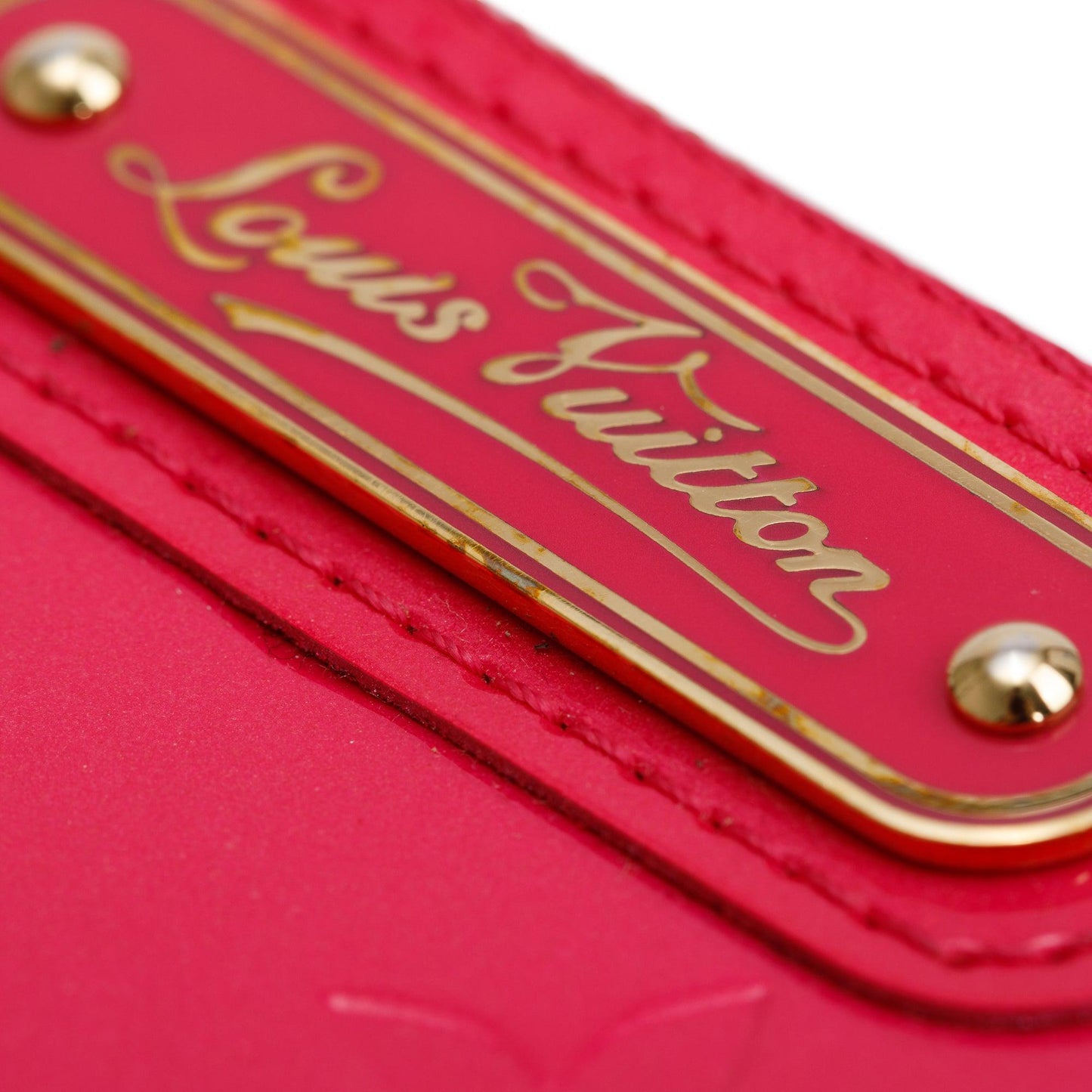 Louis Vuitton Pink Monogram Vernis Leather Key Pouch