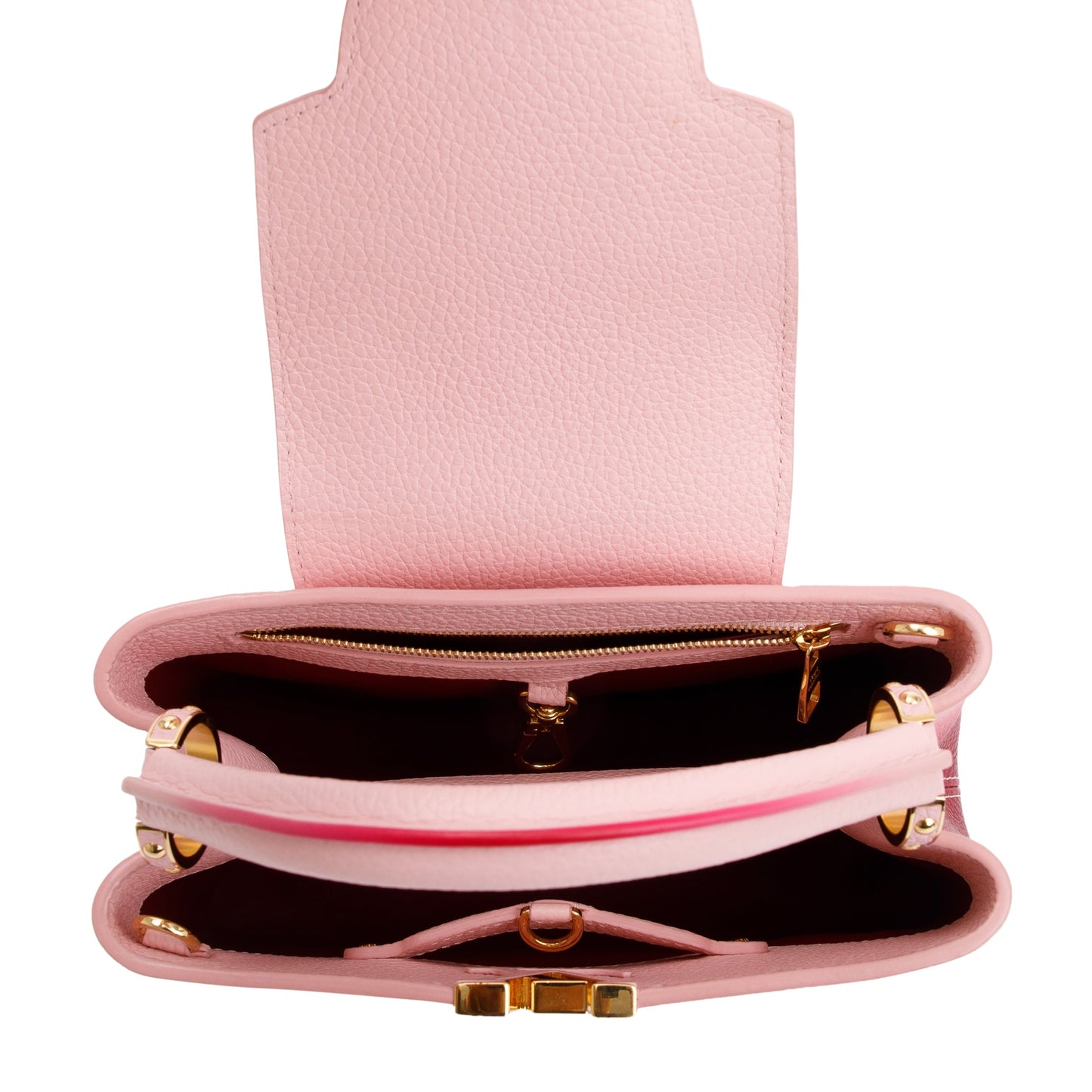 Louis Vuitton Pink Ombre Calfskin Leather Capucines BB