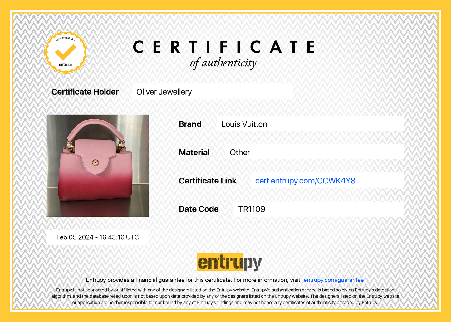 Louis Vuitton Pink Ombre Calfskin Leather Capucines BB