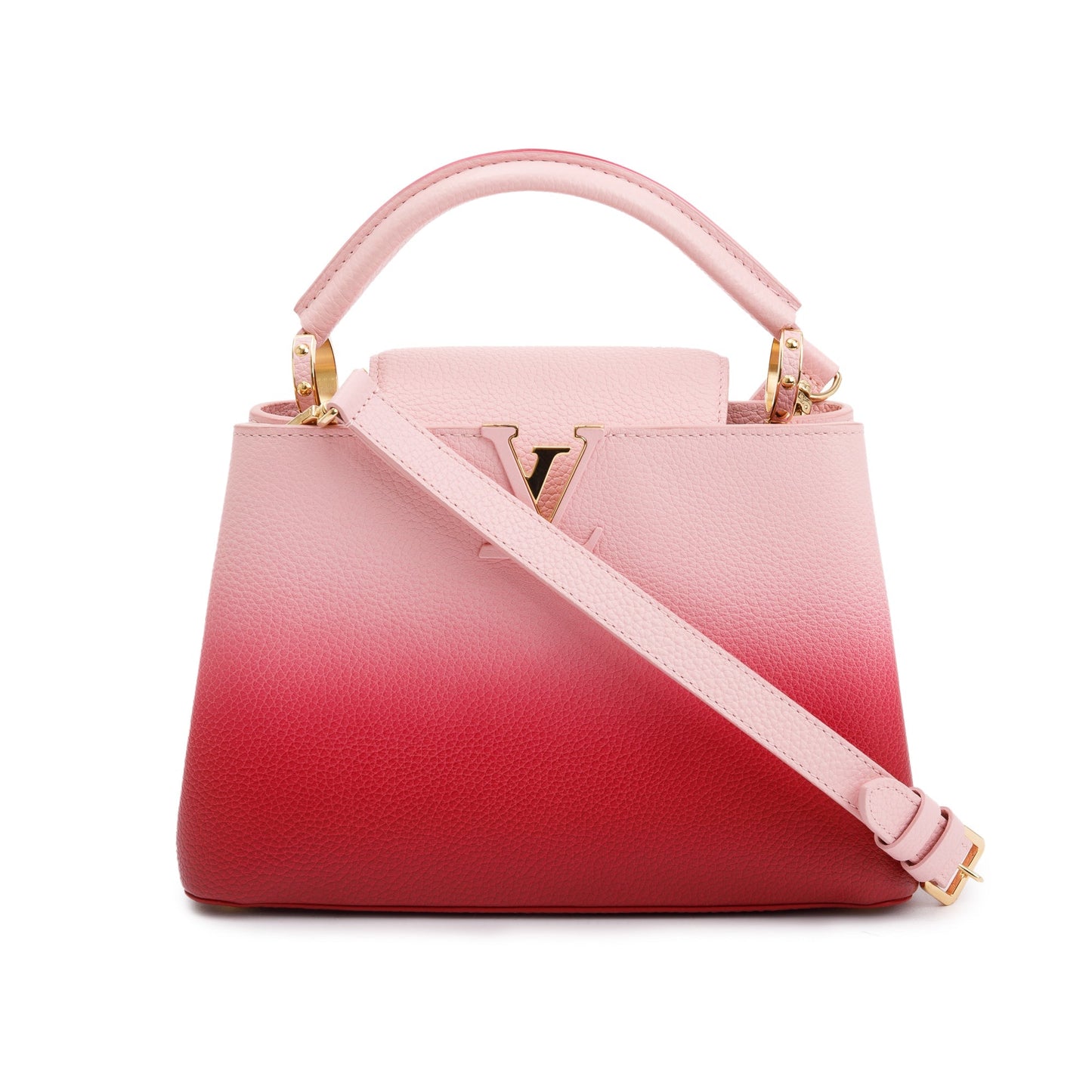 Louis Vuitton Pink Ombre Calfskin Leather Capucines BB