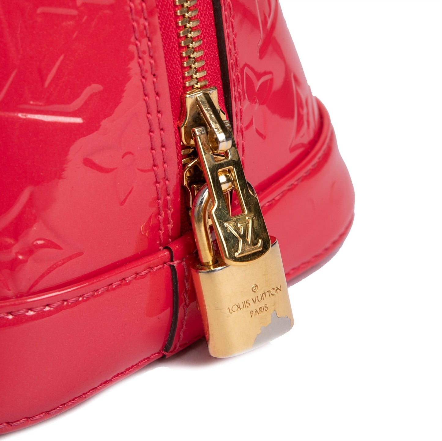 Louis Vuitton Pink Vernis Alma PM