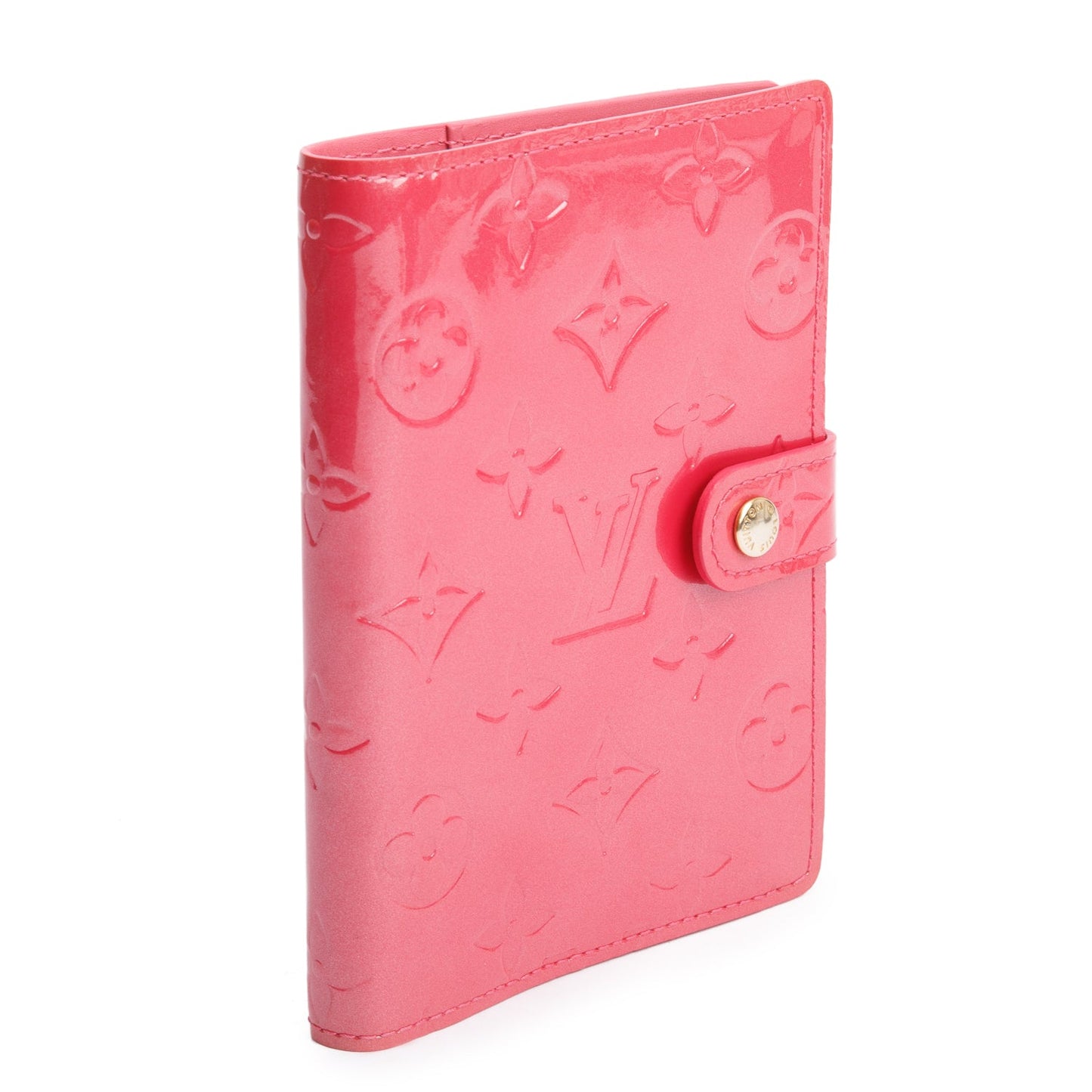 Louis Vuitton Pink Vernis Monogram Empreinte Small Ring Agenda Cover