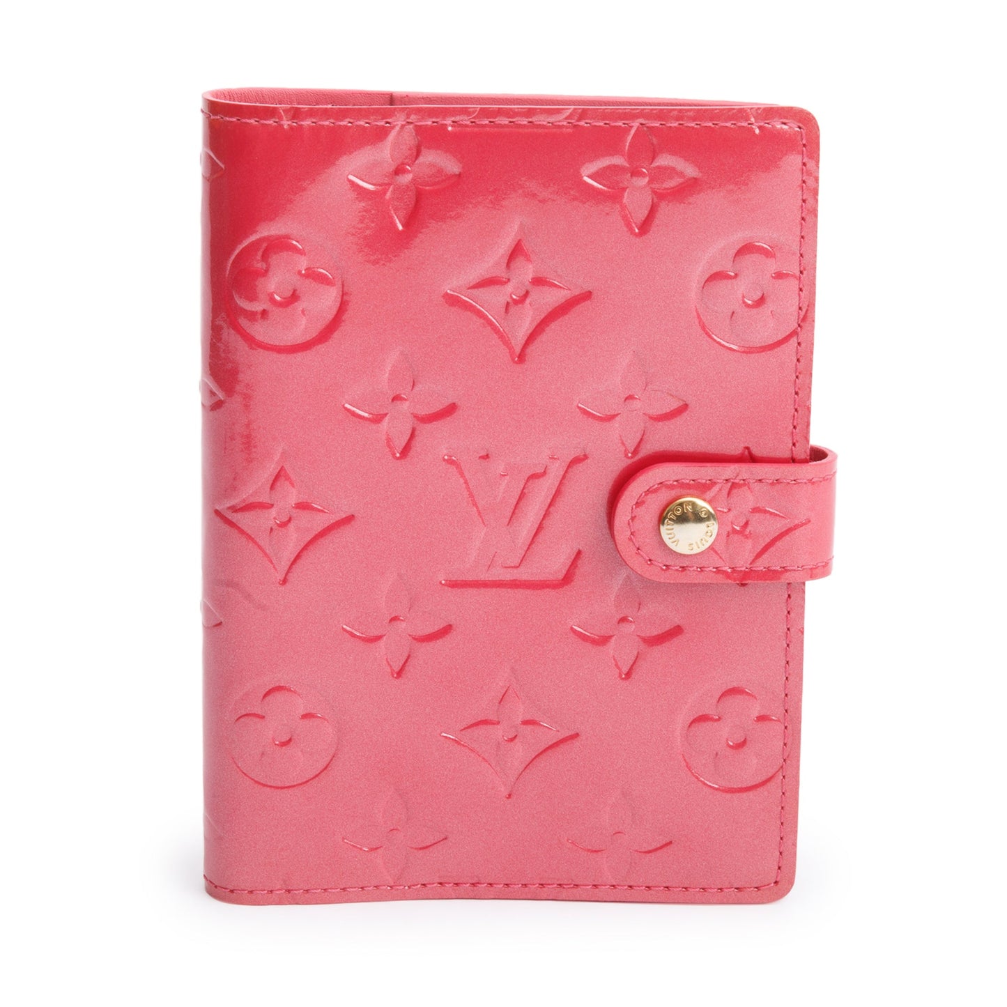 Louis Vuitton Pink Vernis Monogram Empreinte Small Ring Agenda Cover
