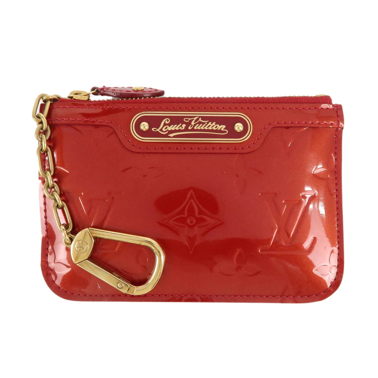 LOUIS VUITTON POMME D'AMOUR MONOGRAM VERNIS CLES KEY COIN PURSE