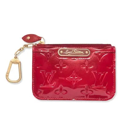 LOUIS VUITTON POMME D'AMOUR MONOGRAM VERNIS CLES KEY COIN PURSE
