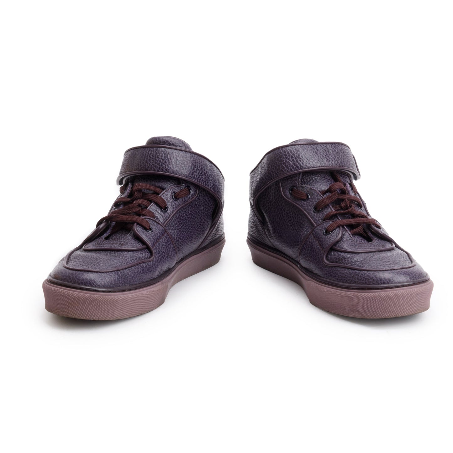 Louis Vuitton Purple Leather Acapulco Mid-Top Sneakers, Size 8.5