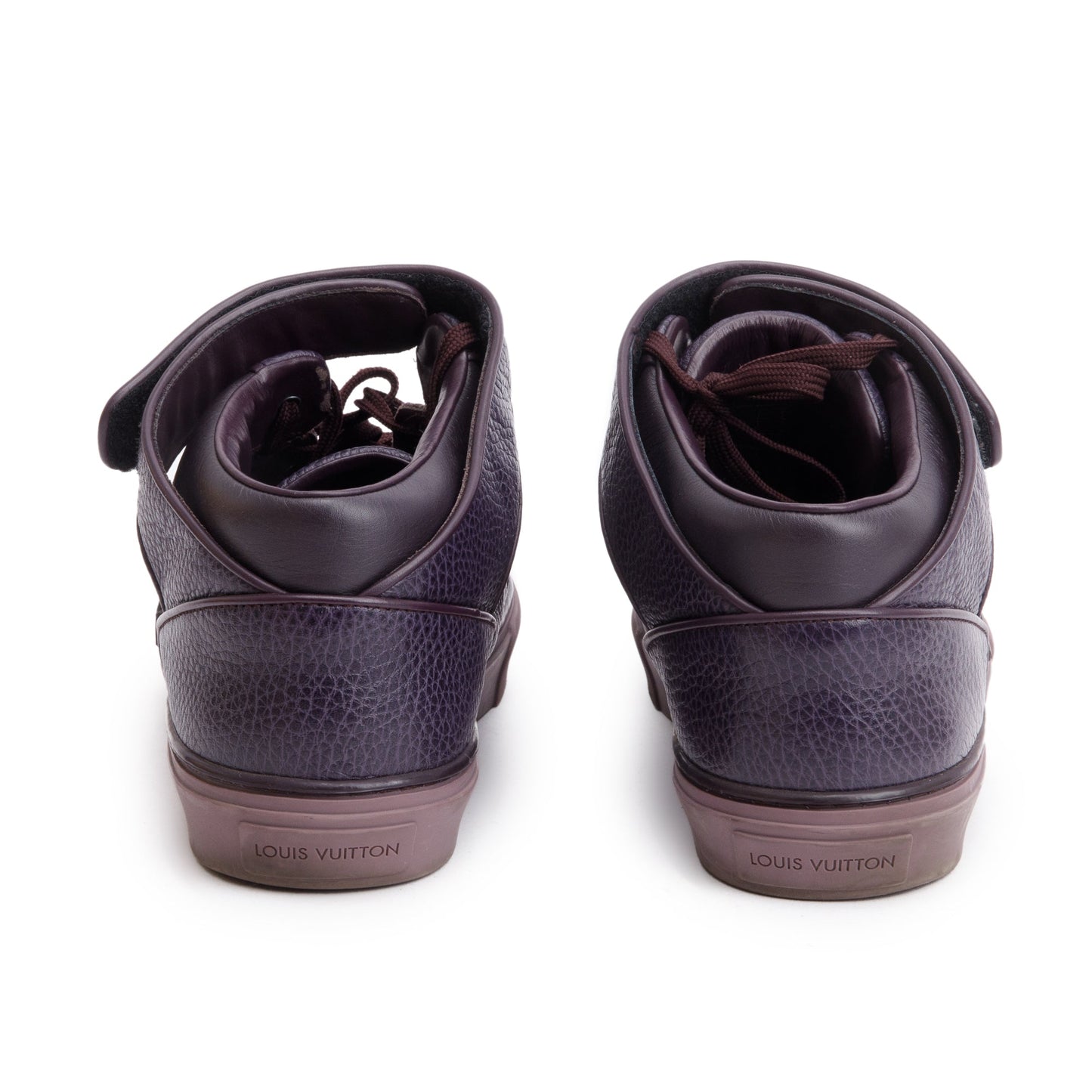 Louis Vuitton Purple Leather Acapulco Mid-Top Sneakers, Size 8.5