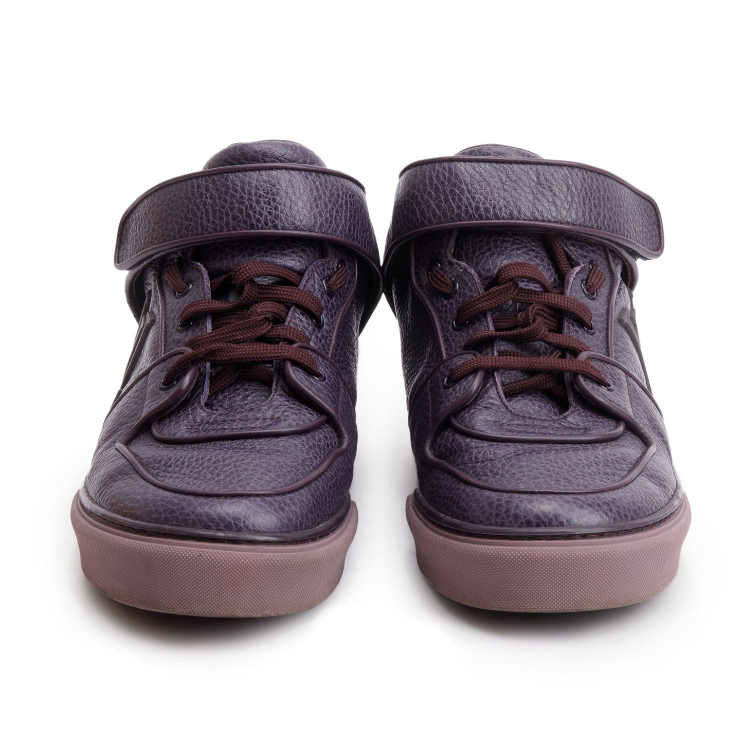 Louis Vuitton Purple Leather Acapulco Mid-Top Sneakers, Size 8.5