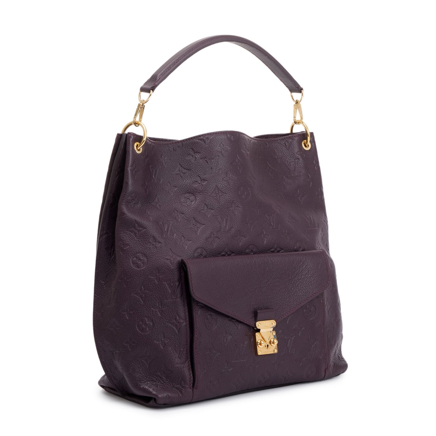 Louis Vuitton Purple Monogram Empreinte Leather Metis Hobo