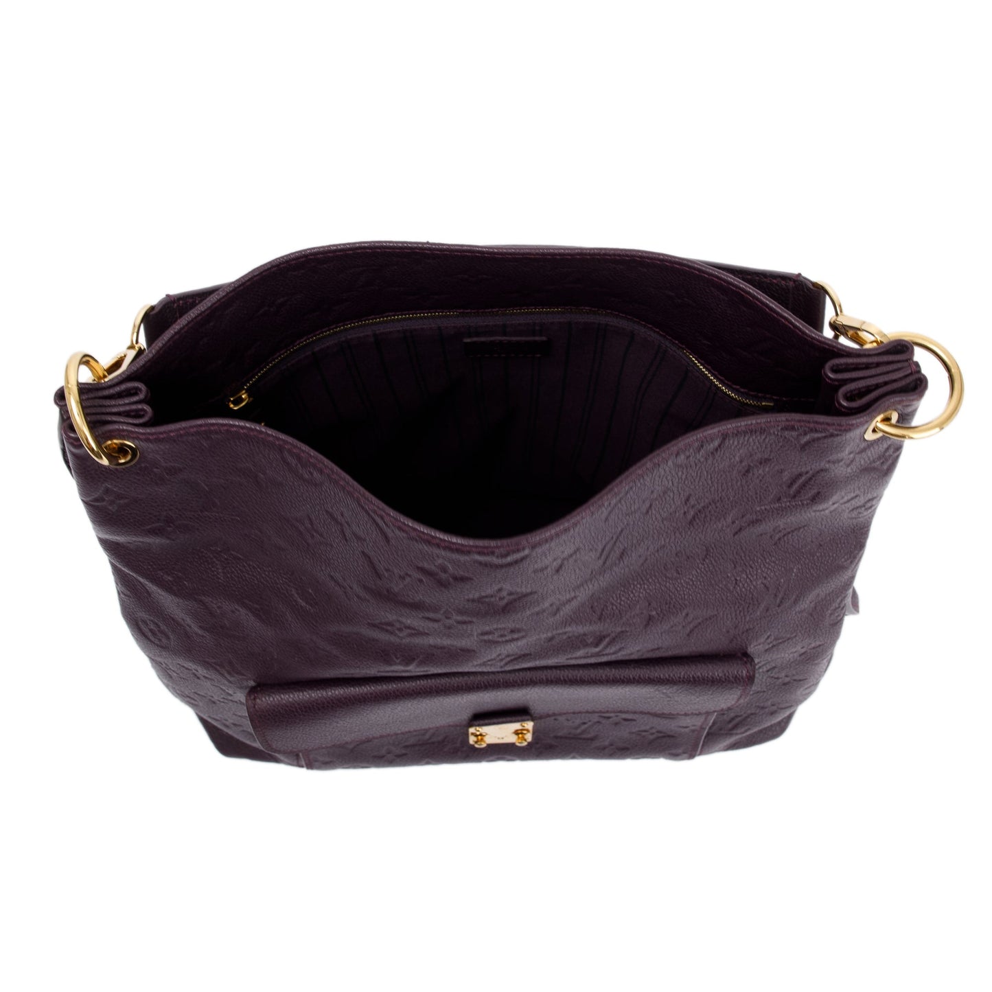 Louis Vuitton Purple Monogram Empreinte Leather Metis Hobo