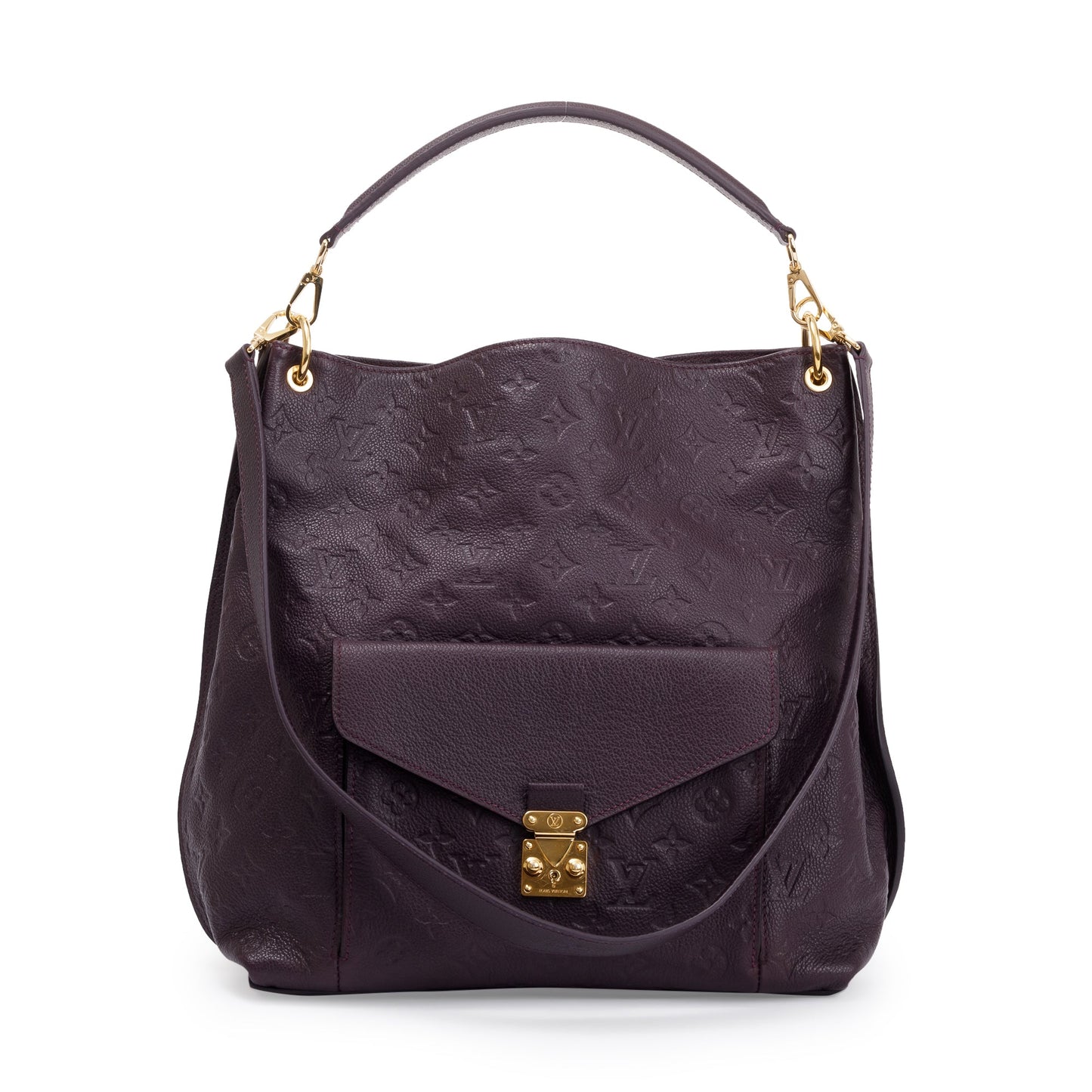 Louis Vuitton Purple Monogram Empreinte Leather Metis Hobo