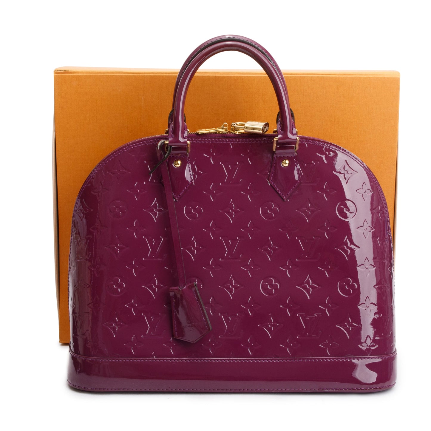 Louis Vuitton Purple Monogram Vernis Alma GM