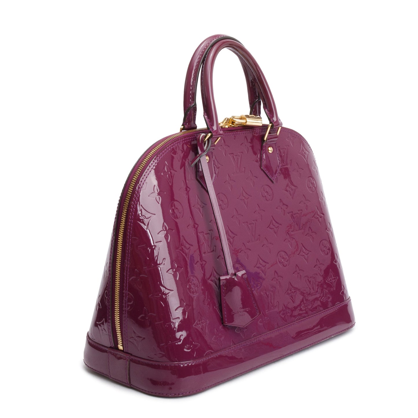 Louis Vuitton Purple Monogram Vernis Alma GM
