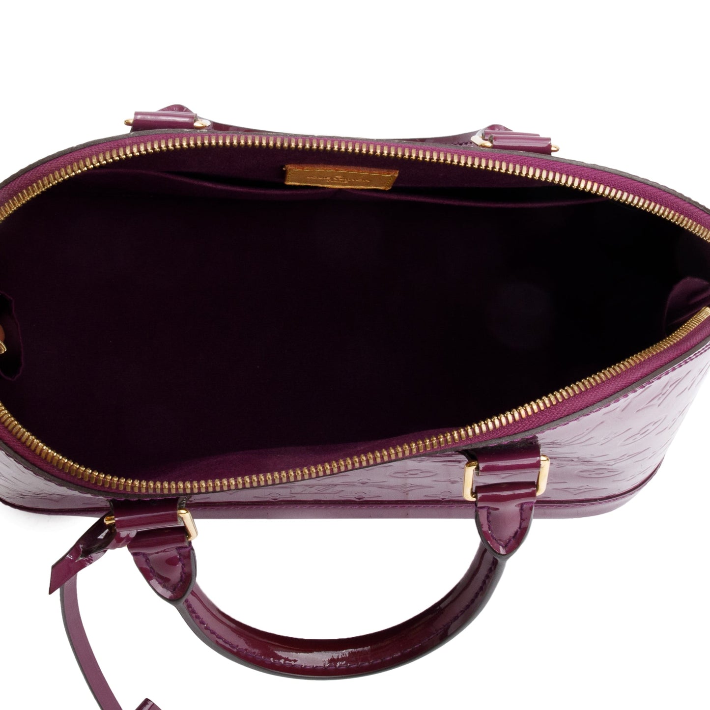 Louis Vuitton Purple Monogram Vernis Alma GM