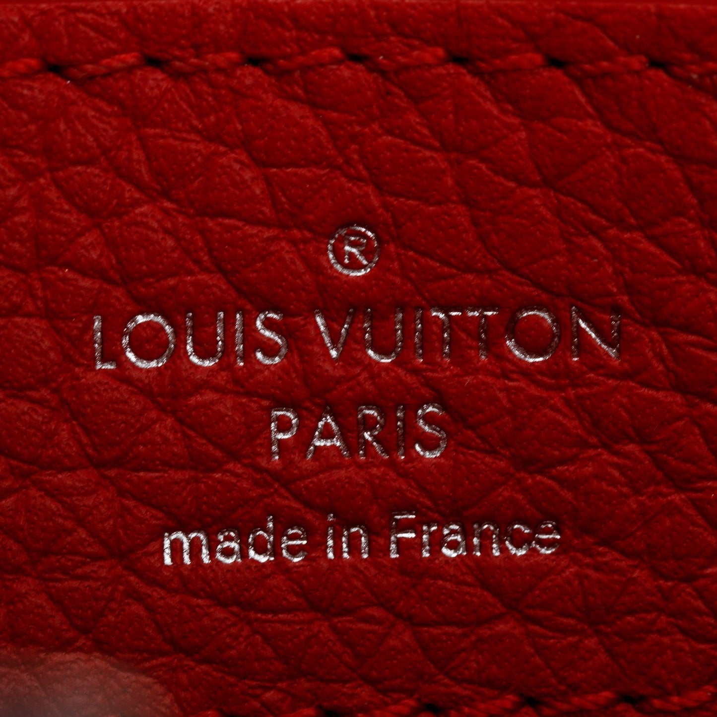 Louis Vuitton Python Trimmed Red Taurillon Capucines MM
