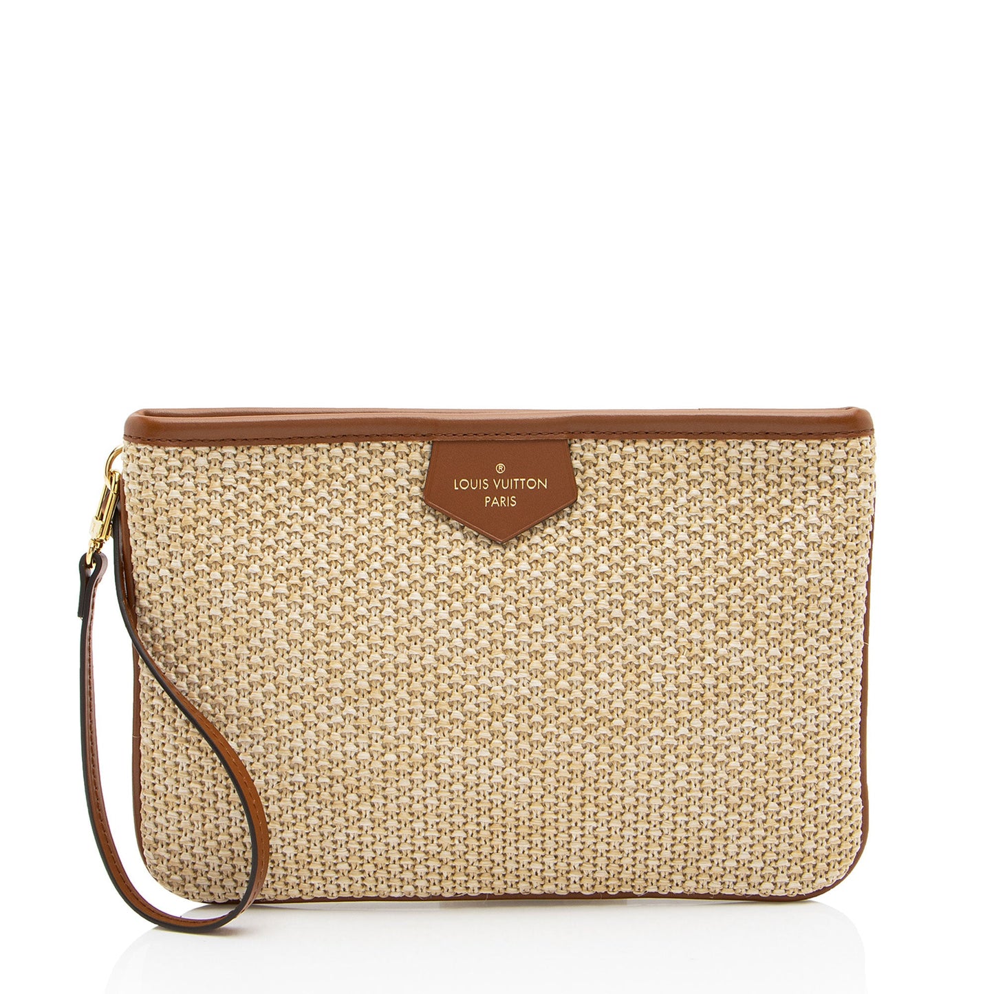 Louis Vuitton Raffia Pochette (SHF-DxI9Le)