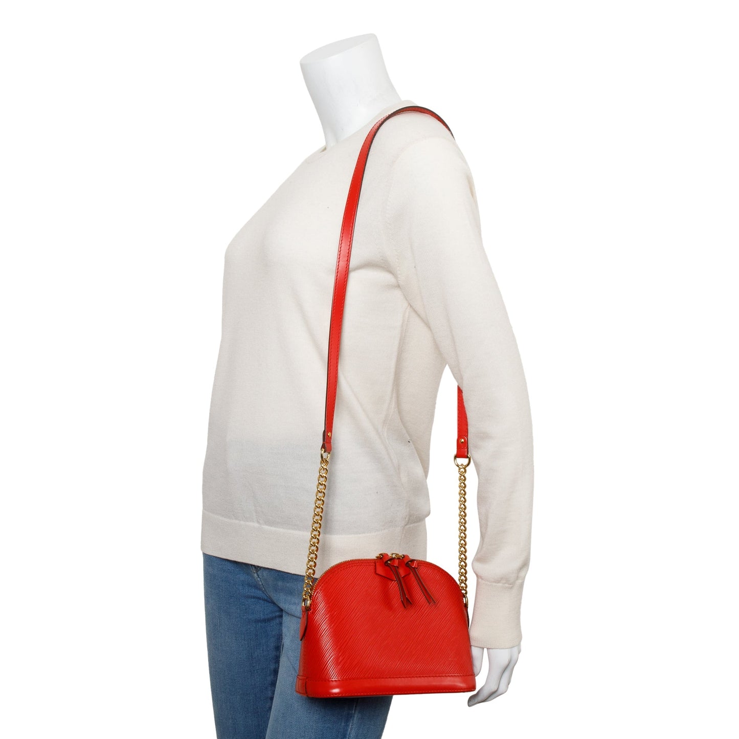 Louis Vuitton Red Epi Leather Alma Mini