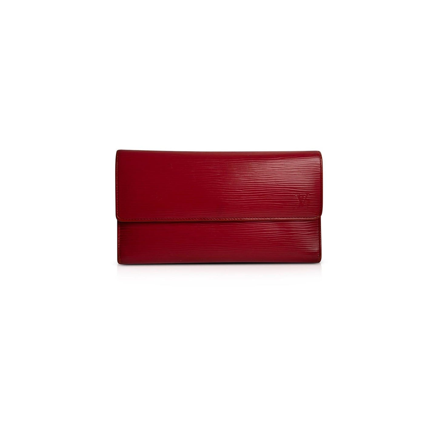 Louis Vuitton Red Epi Porte Tresor International Wallet
