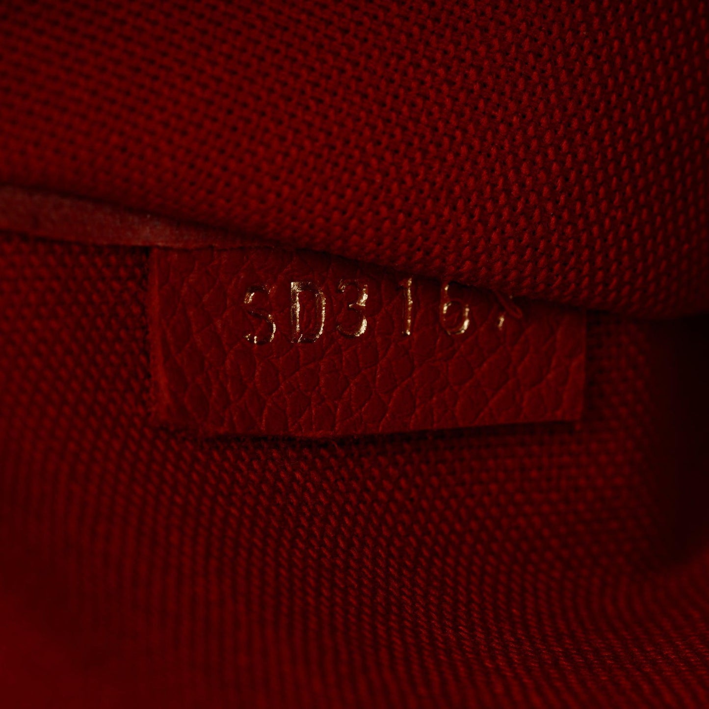 Louis Vuitton Red Monogram Empreinte Leather Felicie Pochette