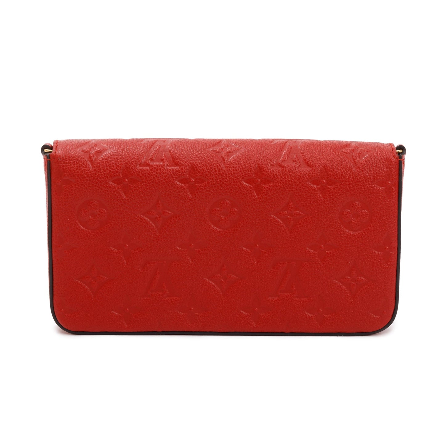 Louis Vuitton Red Monogram Empreinte Leather Felicie Pochette