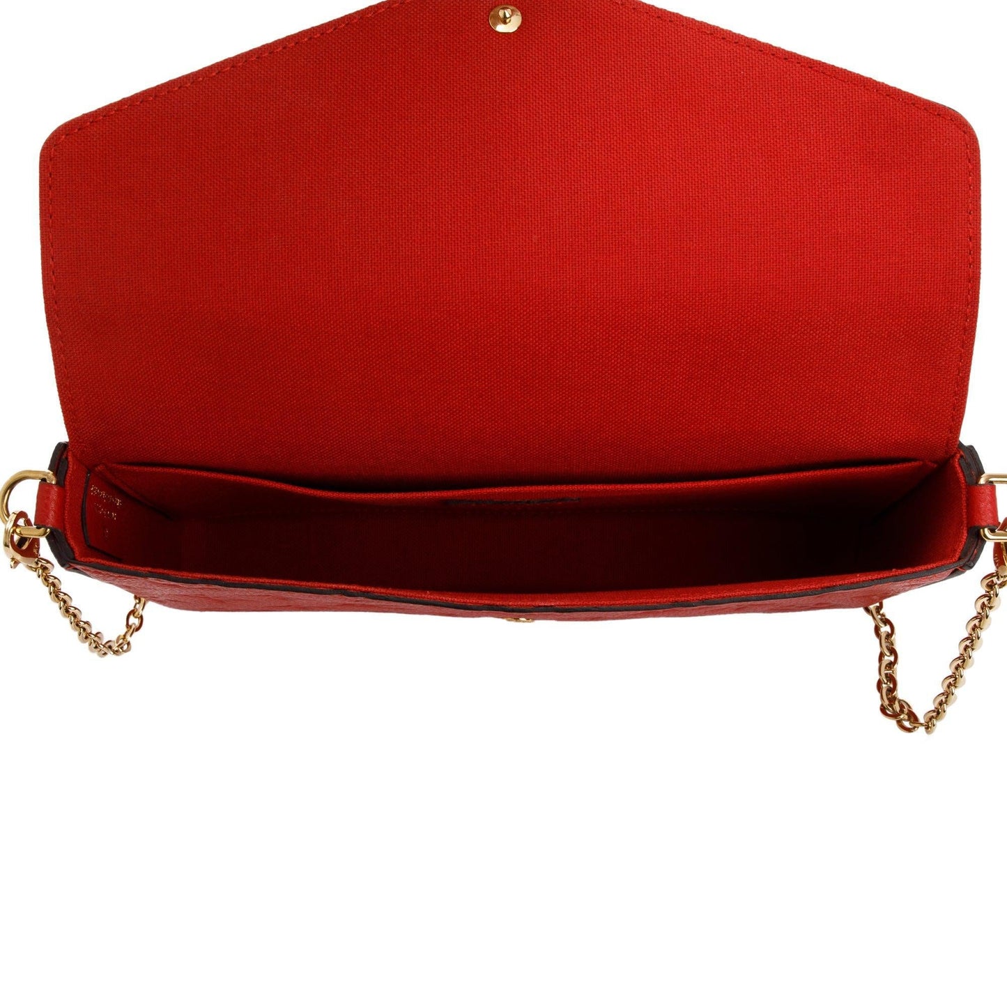 Louis Vuitton Red Monogram Empreinte Leather Felicie Pochette