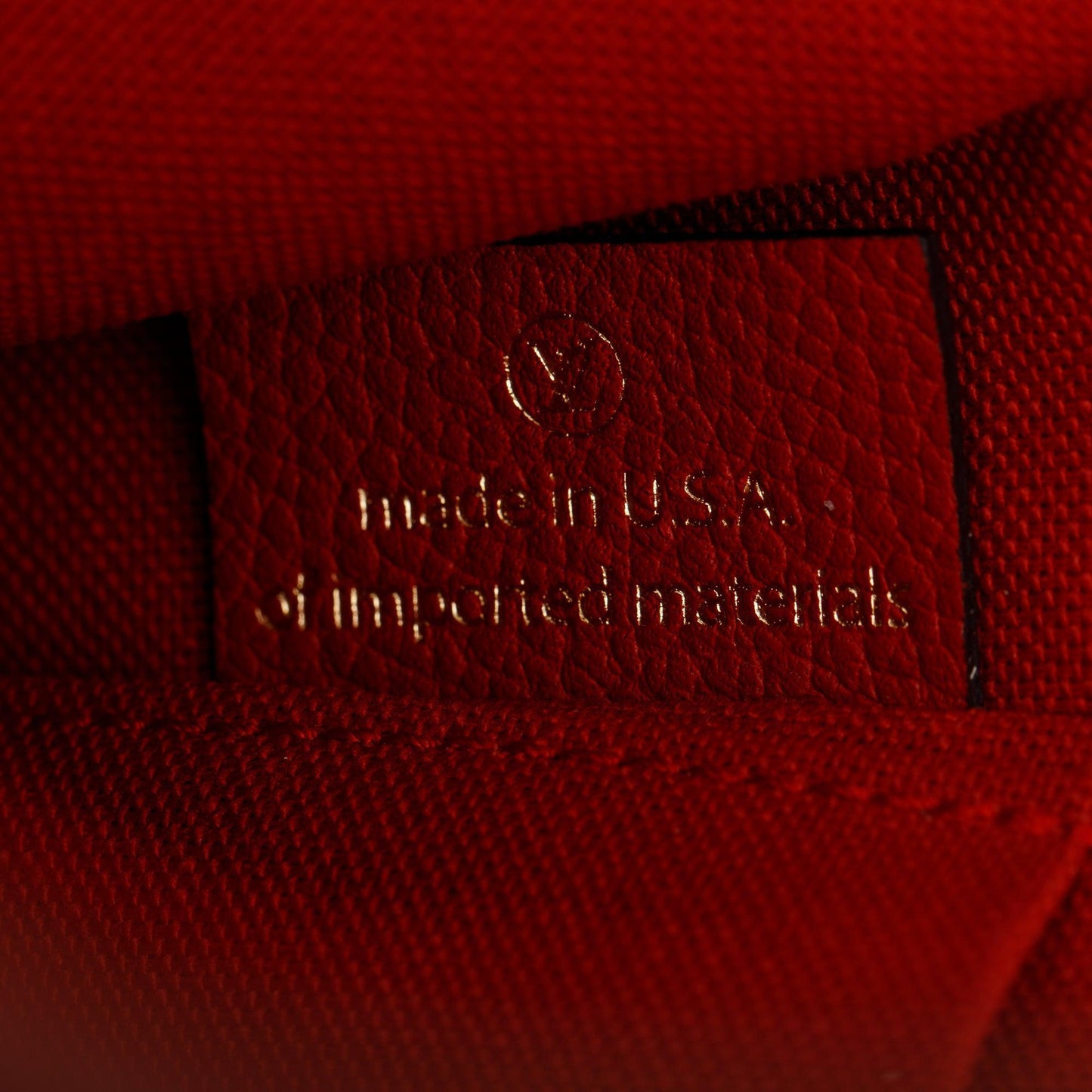 Louis Vuitton Red Monogram Empreinte Leather Felicie Pochette