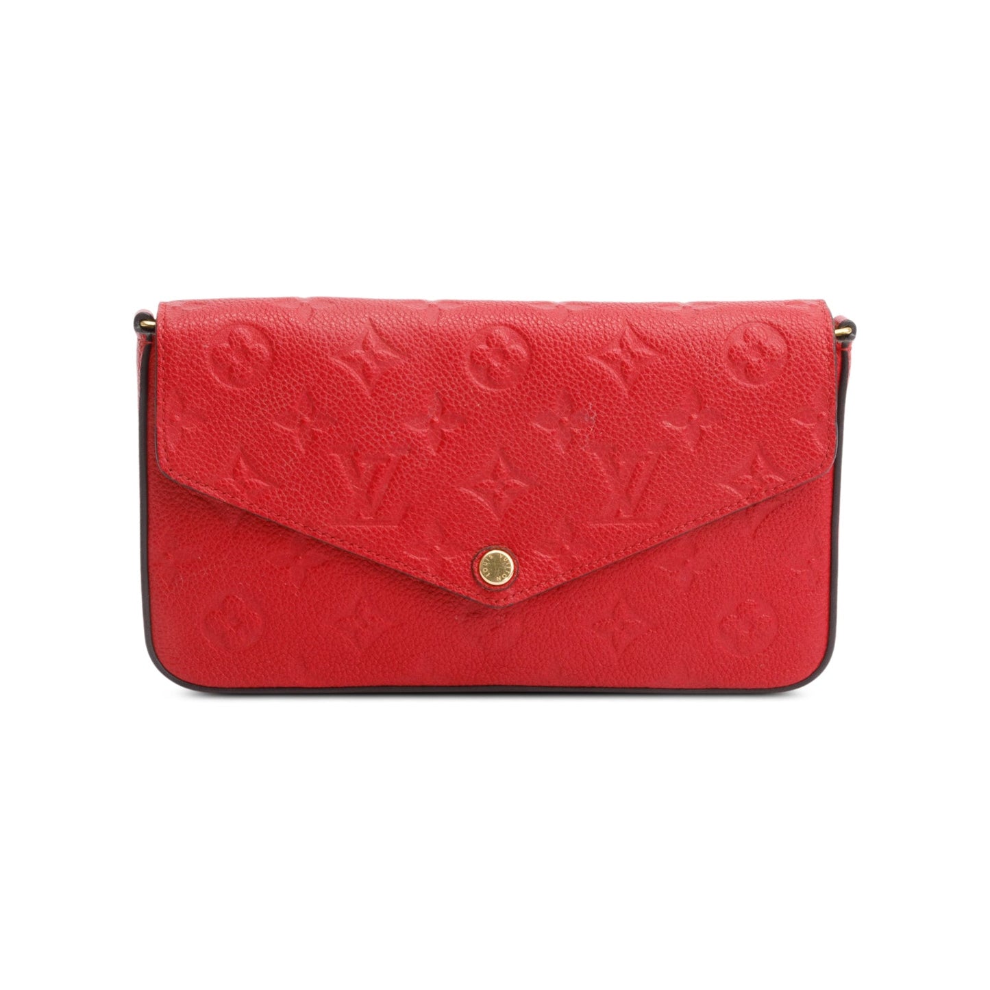 Louis Vuitton Red Monogram Empreinte Leather Felicie Pochette