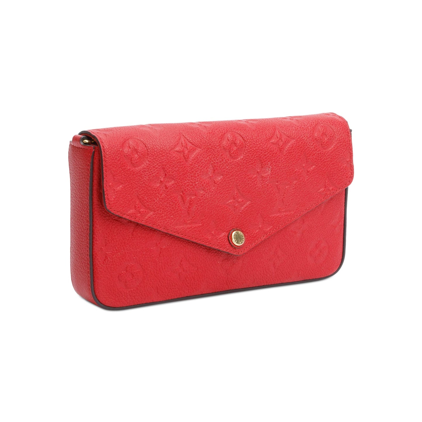 Louis Vuitton Red Monogram Empreinte Leather Felicie Pochette