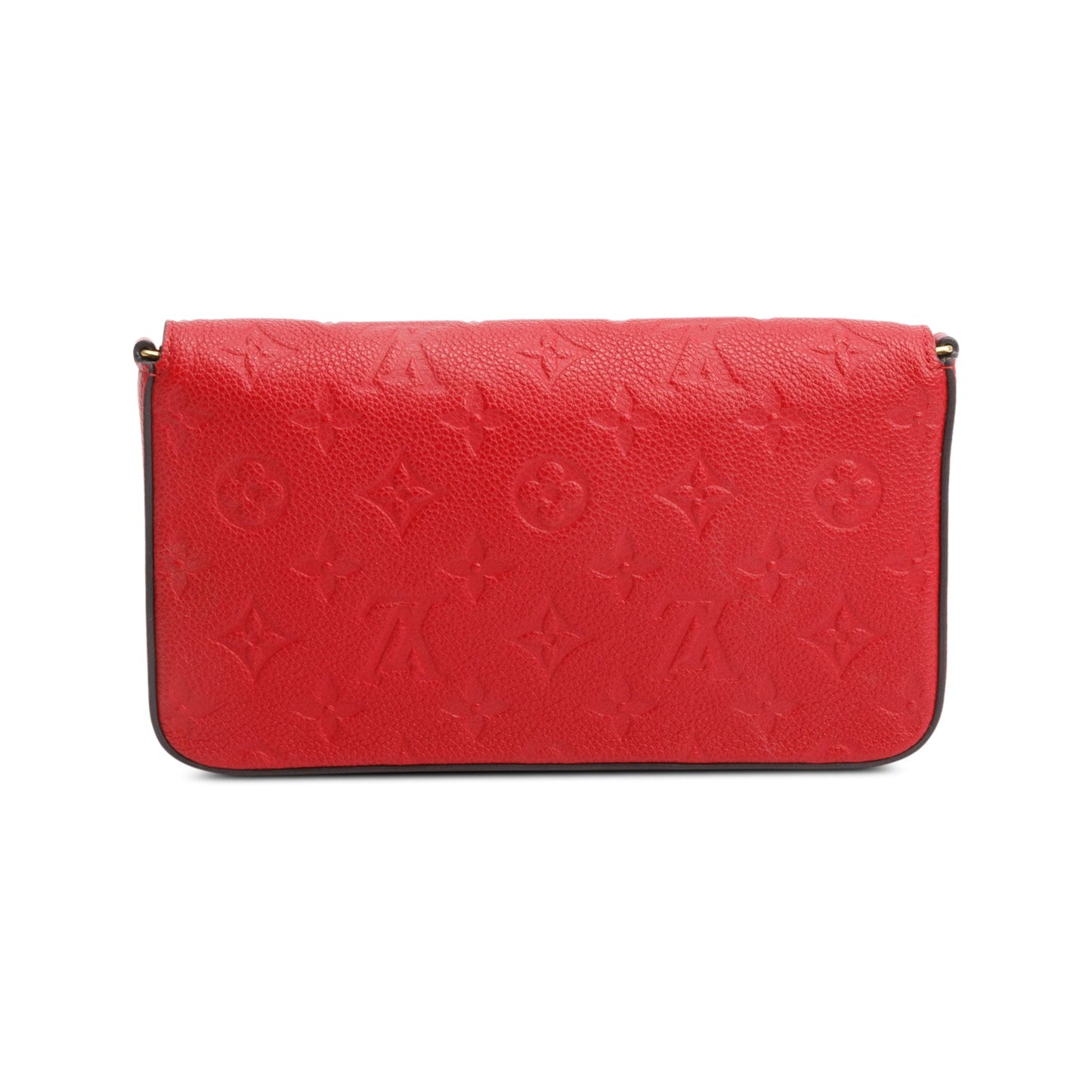 Louis Vuitton Red Monogram Empreinte Leather Felicie Pochette