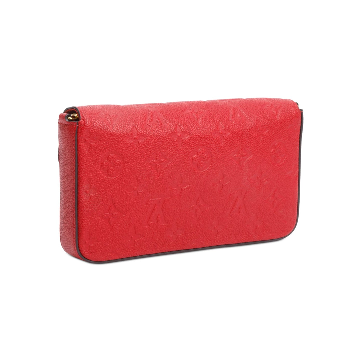 Louis Vuitton Red Monogram Empreinte Leather Felicie Pochette
