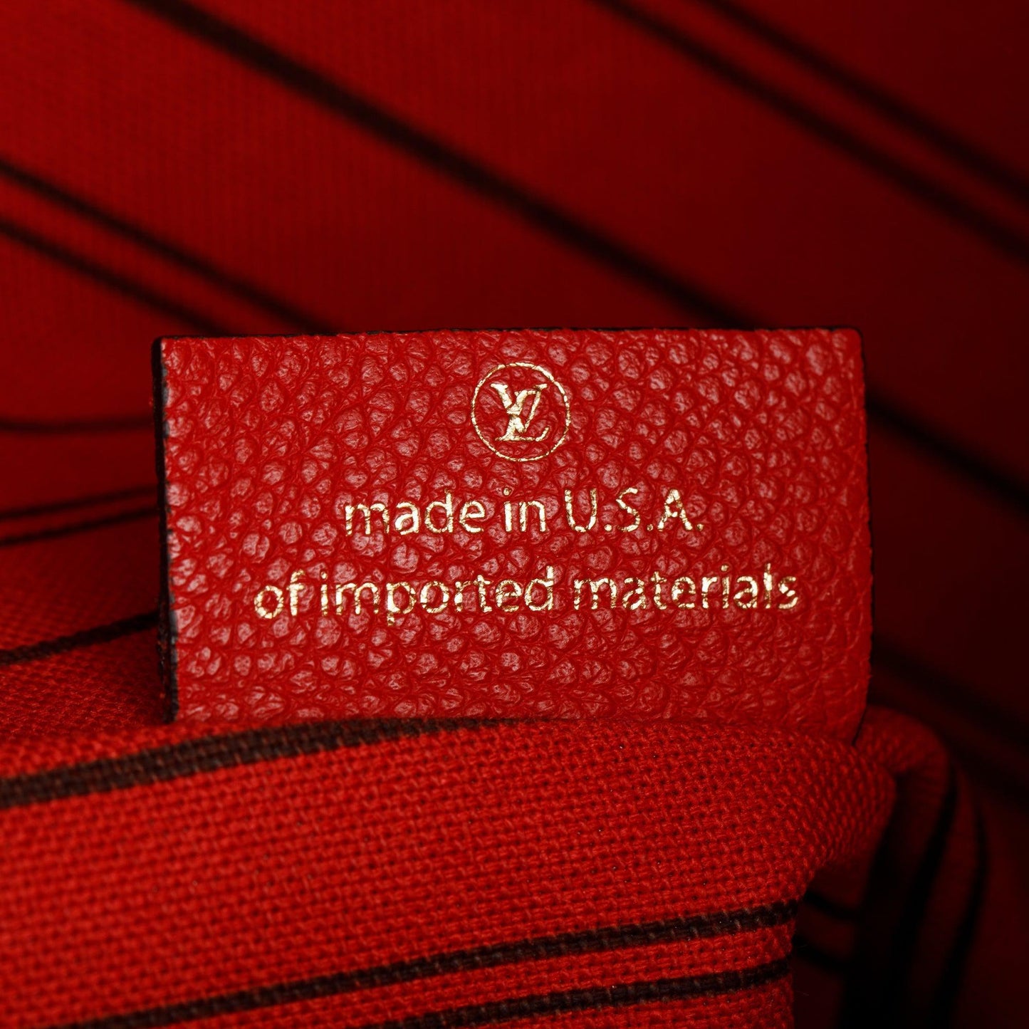Louis Vuitton Red Monogram Empreinte Leather Pochette Metis