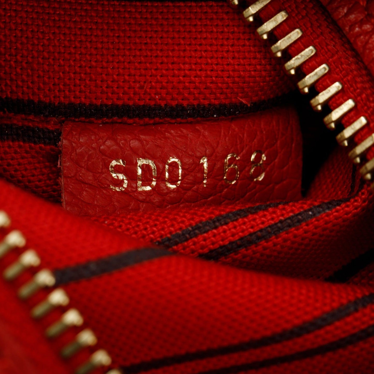 Louis Vuitton Red Monogram Empreinte Leather Pochette Metis
