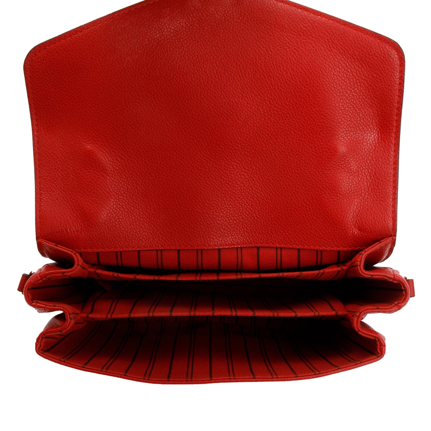 Louis Vuitton Red Monogram Empreinte Leather Pochette Metis