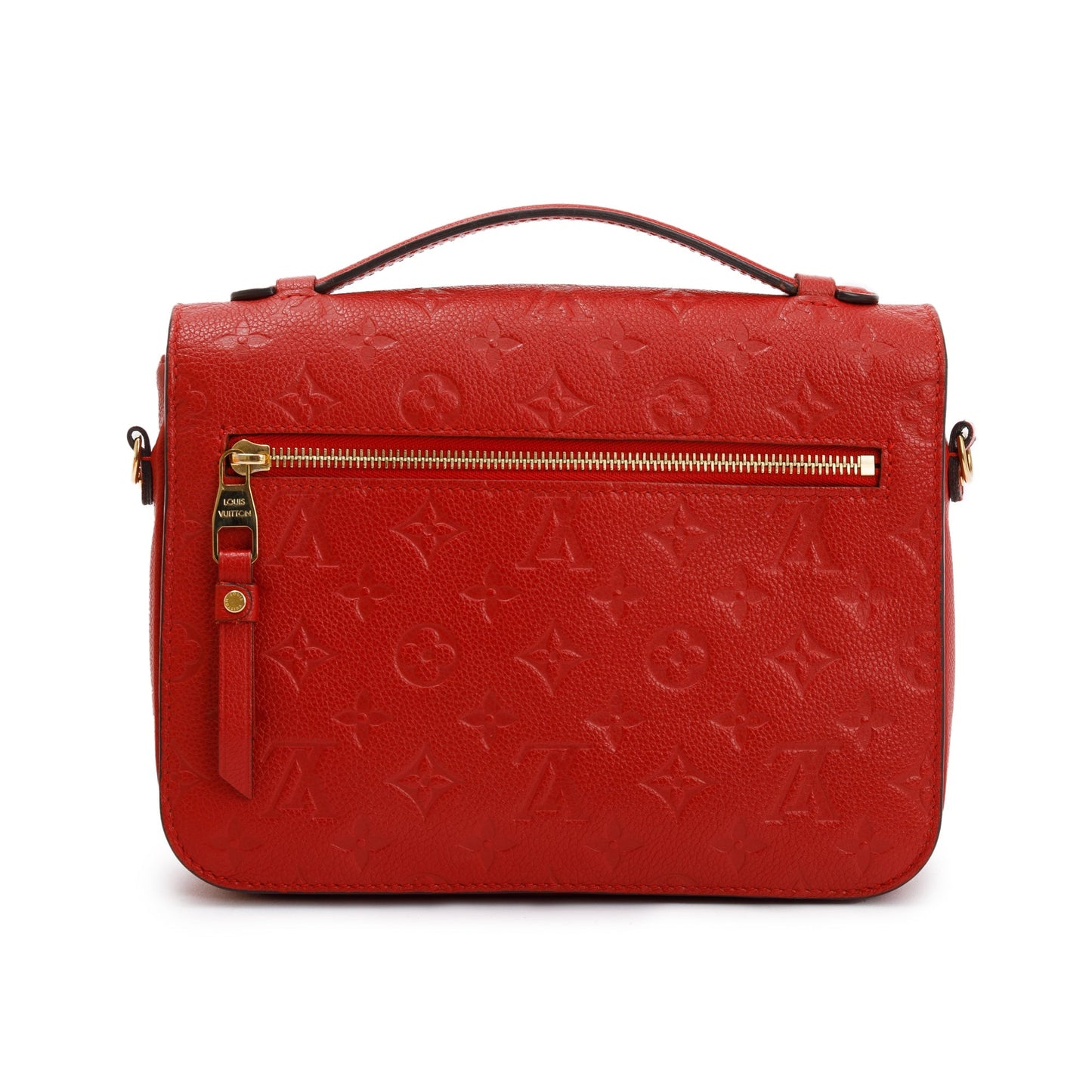 Louis Vuitton Red Monogram Empreinte Leather Pochette Metis