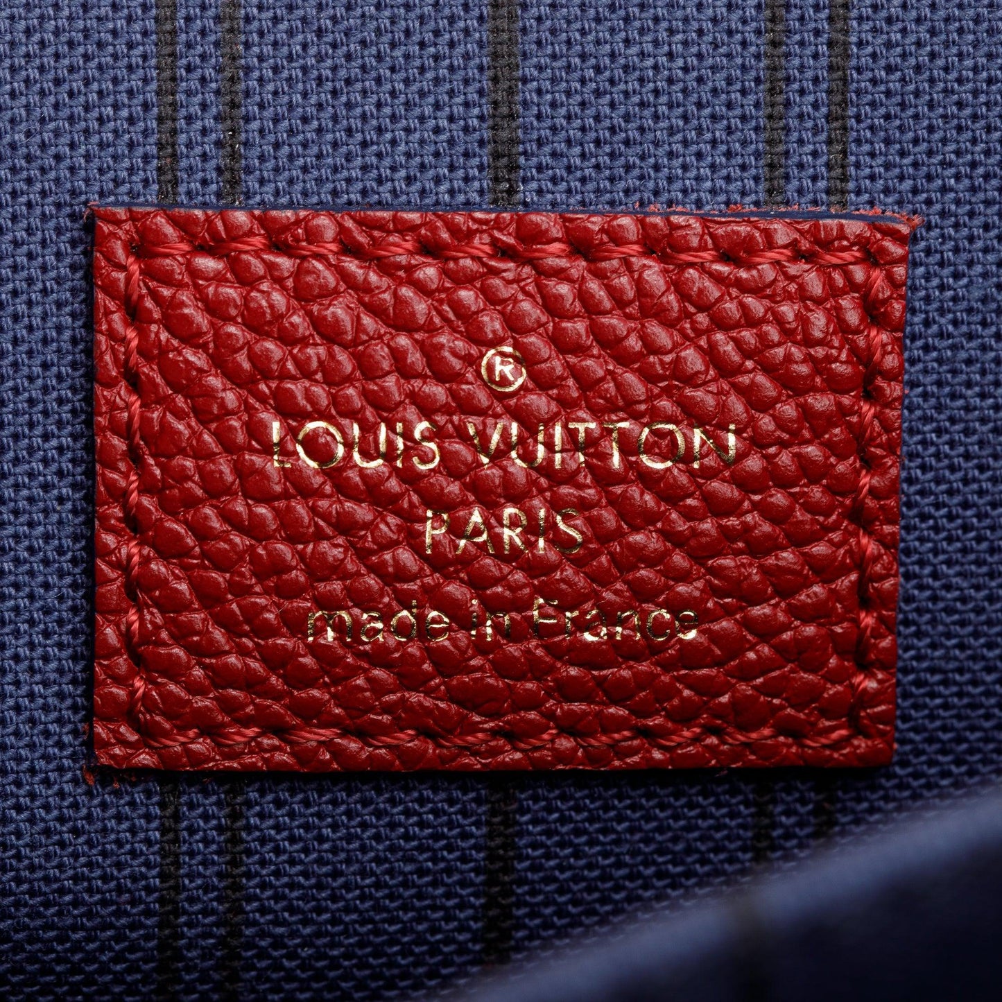 Louis Vuitton Red Monogram Empreinte Leather Pochette Metis