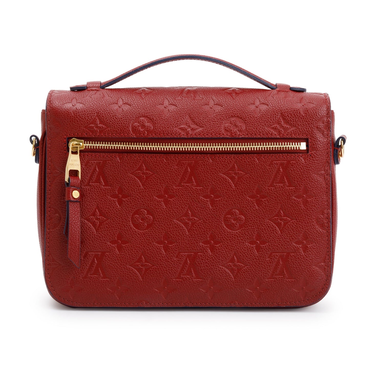 Louis Vuitton Red Monogram Empreinte Leather Pochette Metis