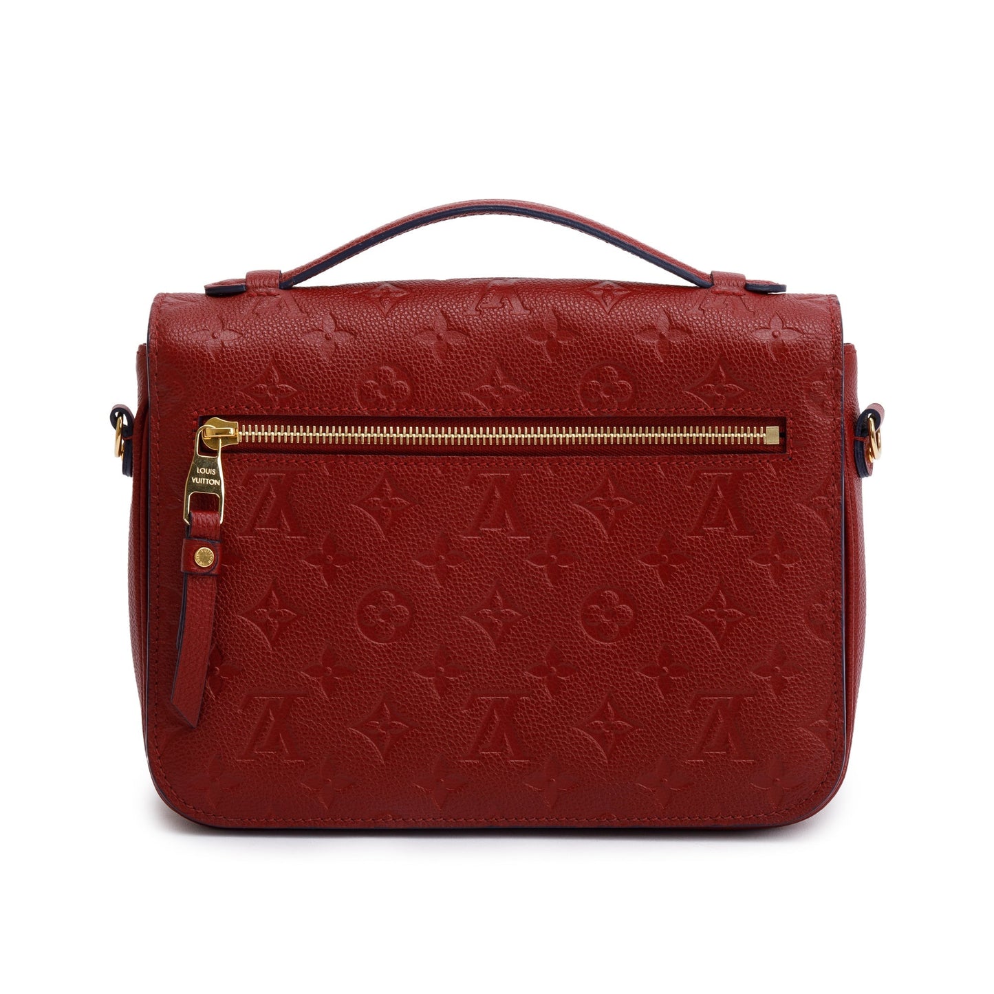 Louis Vuitton Red Monogram Empreinte Leather Pochette Metis