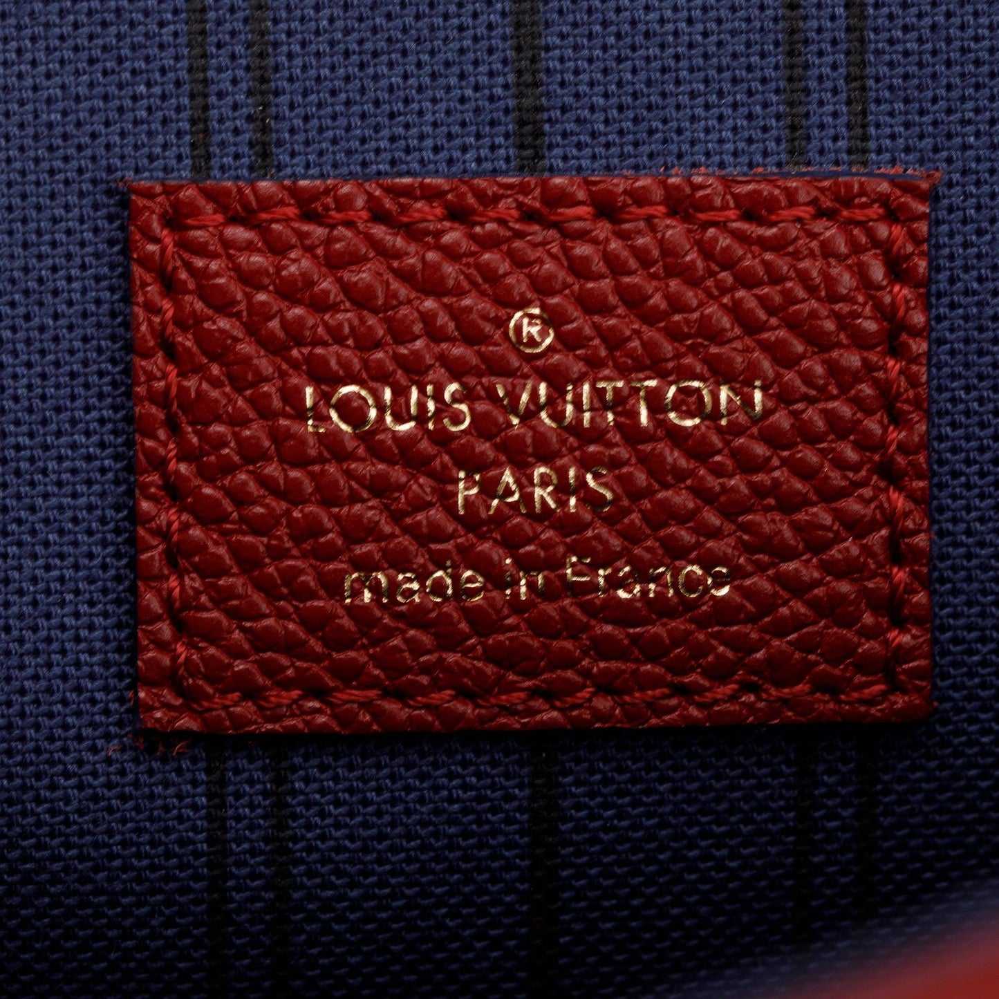 Louis Vuitton Red Monogram Empreinte Leather Pochette Metis