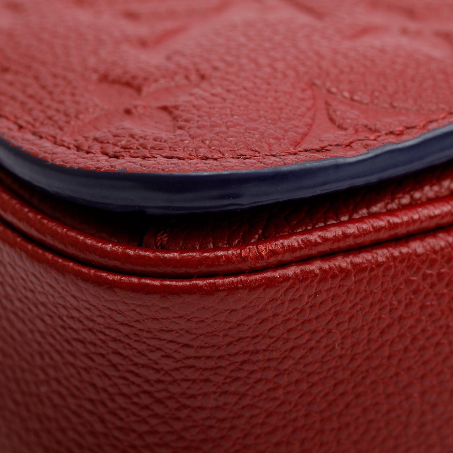 Louis Vuitton Red Monogram Empreinte Leather Pochette Metis