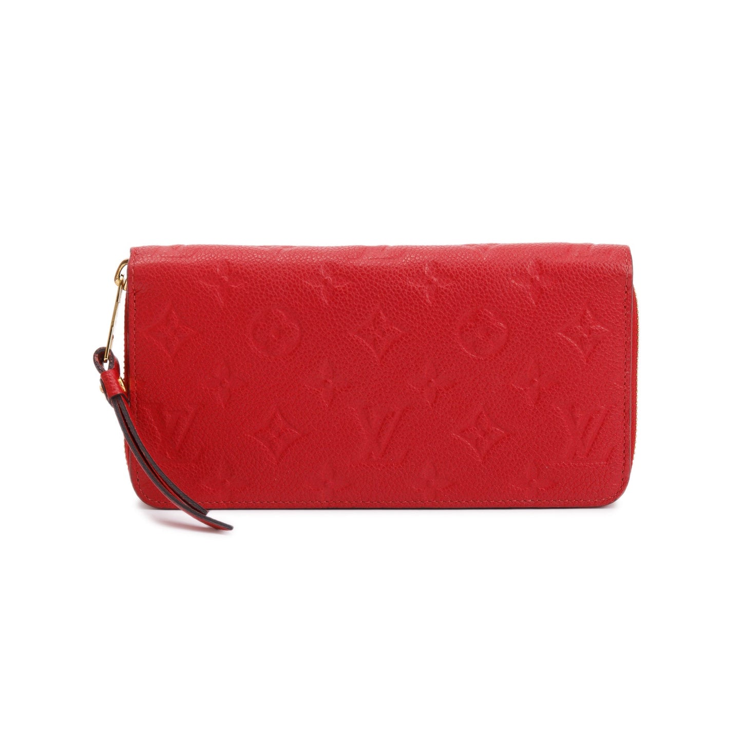 Louis Vuitton Red Monogram Empreinte Leather Zippy Wallet