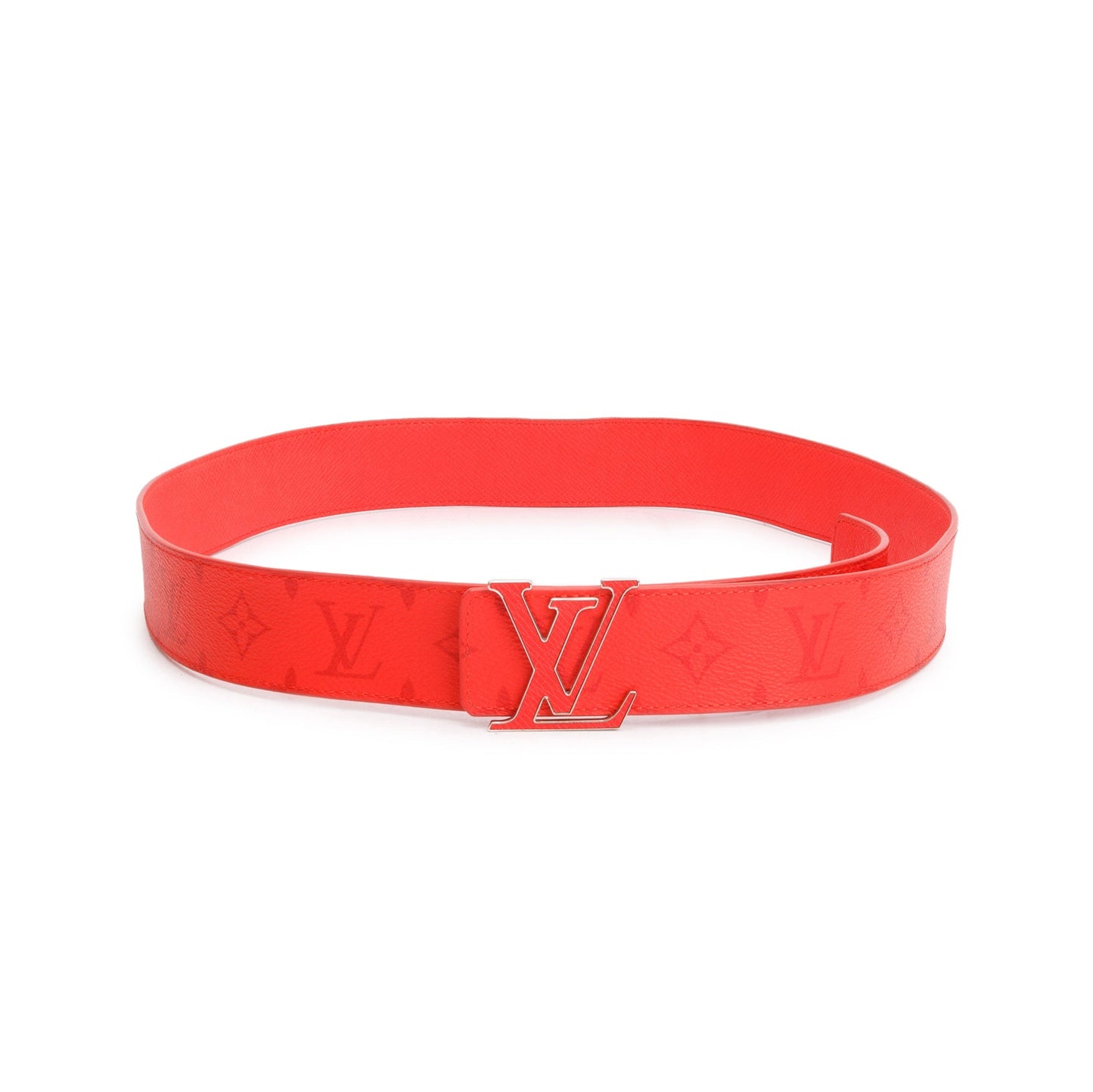 Louis Vuitton Red Monogram LV Initiales 40 MM Reversible Belt, 100 40
