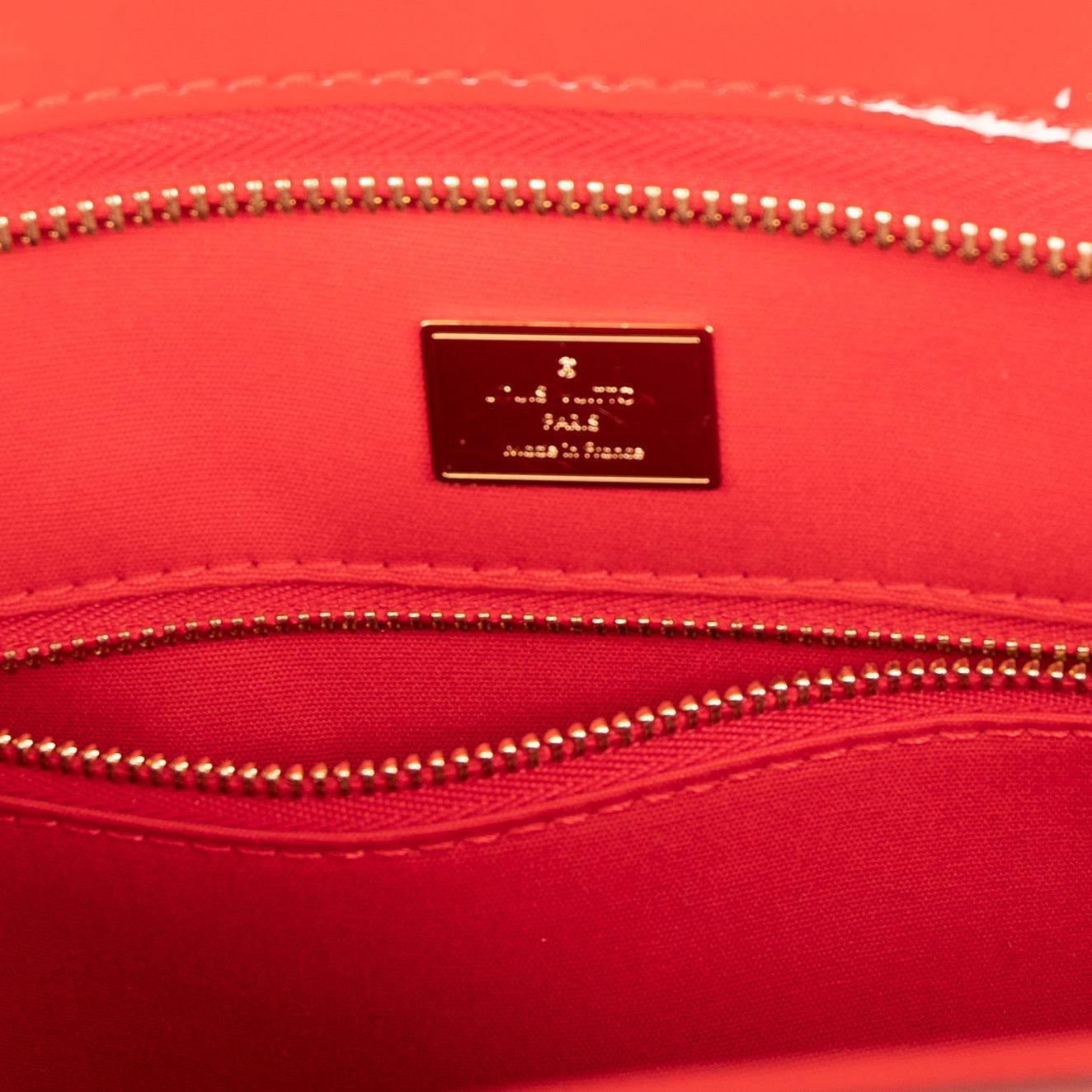 Louis Vuitton Red Monogram Vernis Brea MM