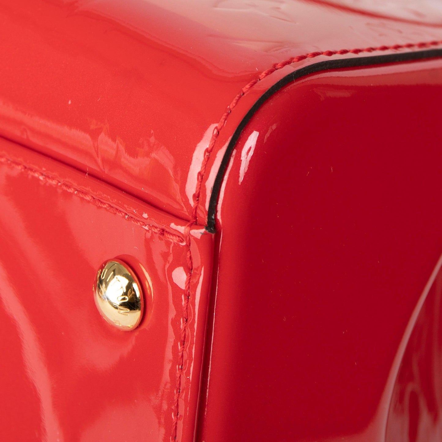 Louis Vuitton Red Monogram Vernis Brea MM