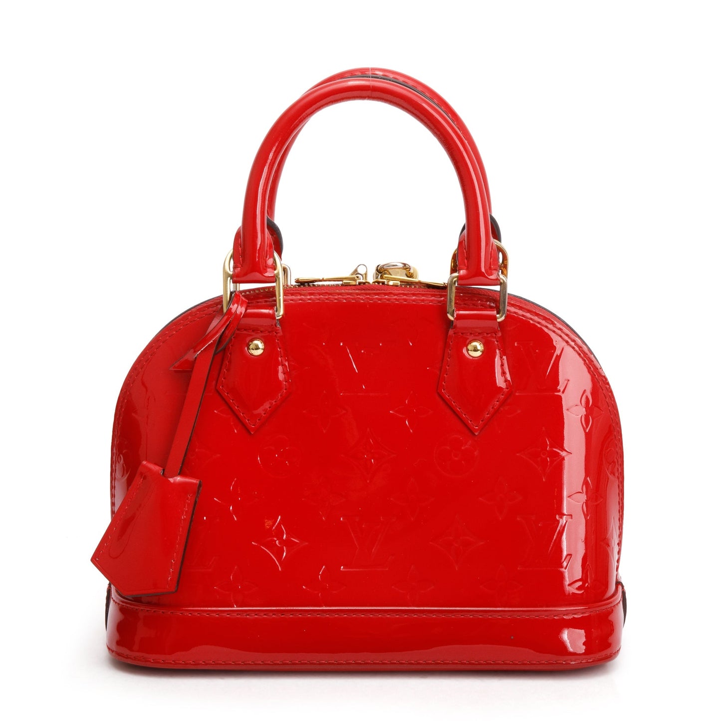Louis Vuitton Red Monogram Vernis Leather Alma BB