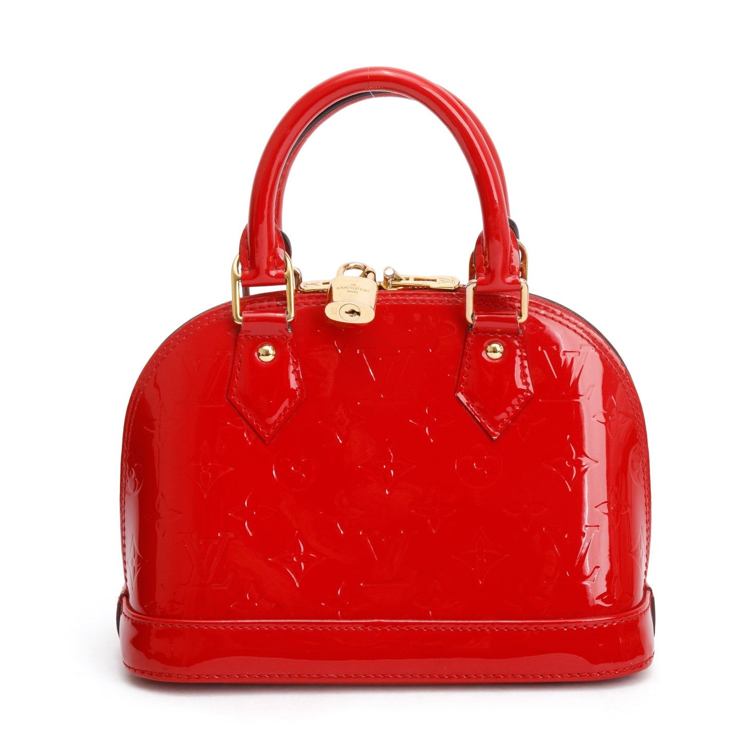 Louis Vuitton Red Monogram Vernis Leather Alma BB