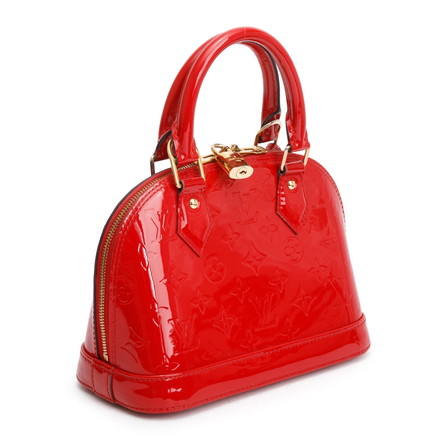 Louis Vuitton Red Monogram Vernis Leather Alma BB