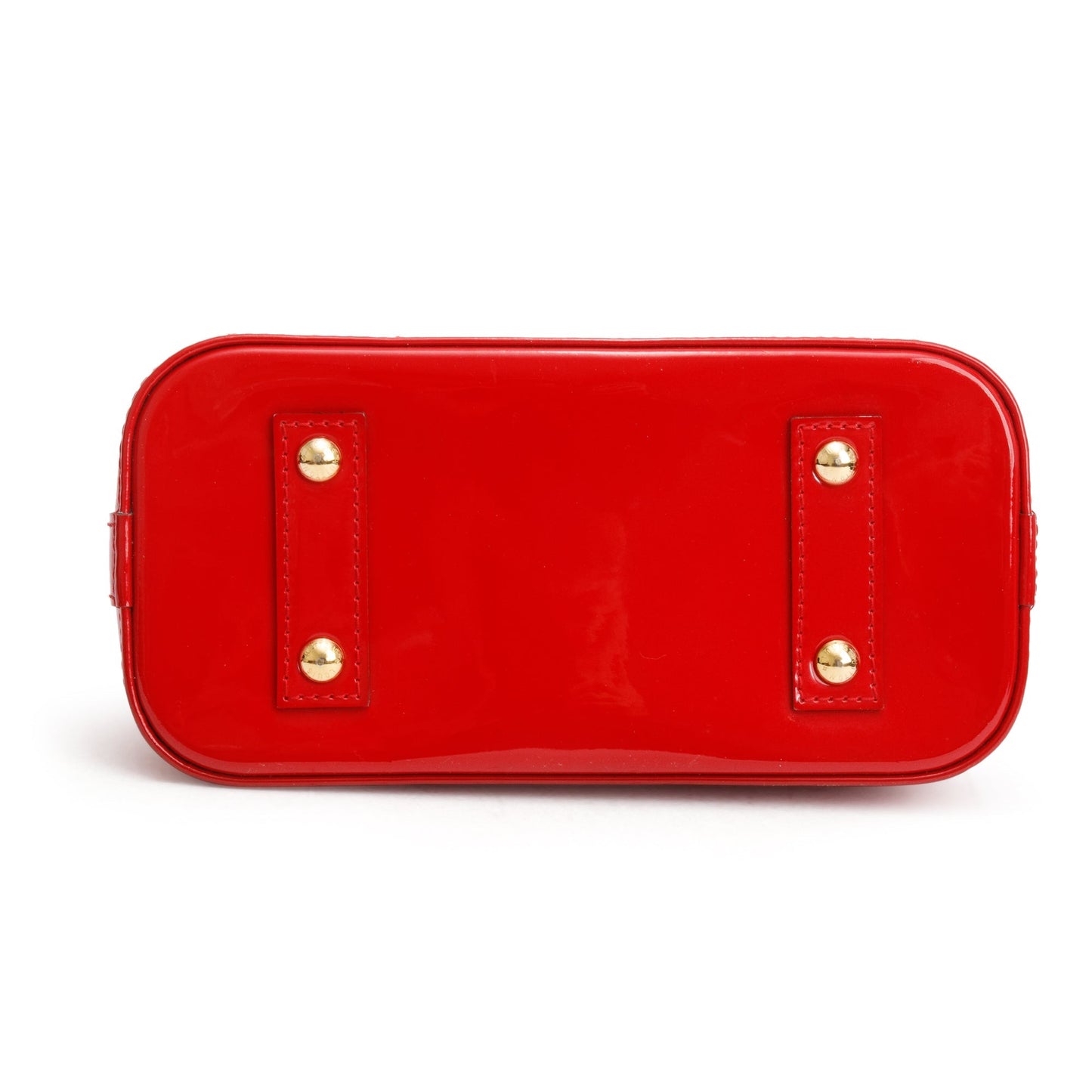 Louis Vuitton Red Monogram Vernis Leather Alma BB
